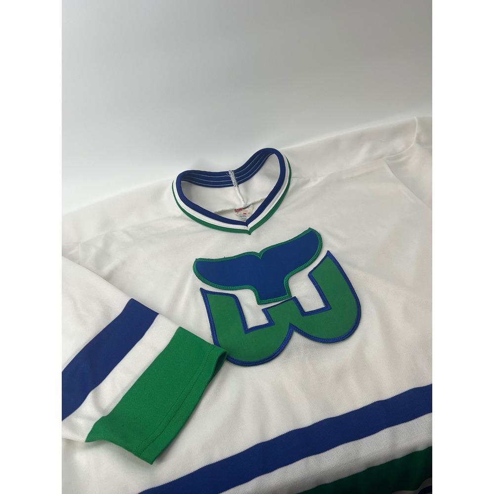 Vintage Hartford Whalers CCM Maska Jersey Men L Made USA NHL Hockey 90s Retro